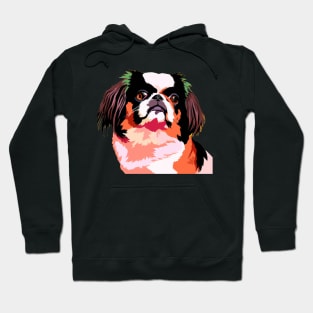 Japanese Chin Pop Art - Dog Lover Gifts Hoodie